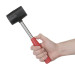 Киянка гумова 450 г, чорна гума, металева ручка INTERTOOL HT-0231