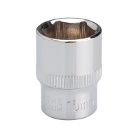 Головка шестигранная STORM 3/8", 15 мм, Cr-V INTERTOOL ET-0415