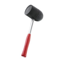 Киевлянка резиновая 1250 г, черная резина, металлическая ручка INTERTOOL HT-0228