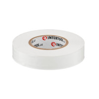 Стрічка ізоляційна 25 м, 17*0,15 мм, біла INTERTOOL IT-0063
