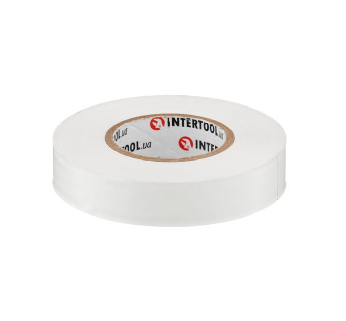 Лента изоляционная 25 м, 17*0,15 мм, белая INTERTOOL IT-0063