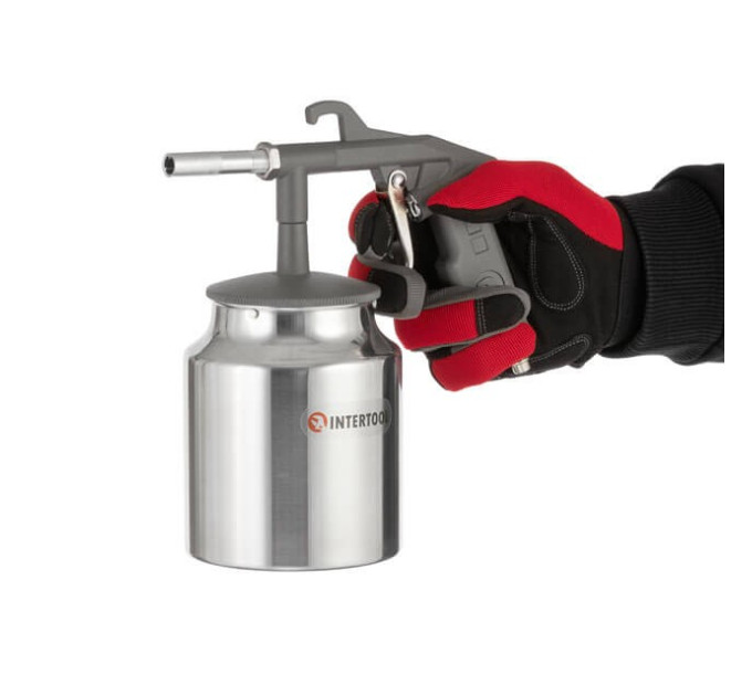 Пістолет піскоструминний пневматичний з бачком INTERTOOL PT-0705