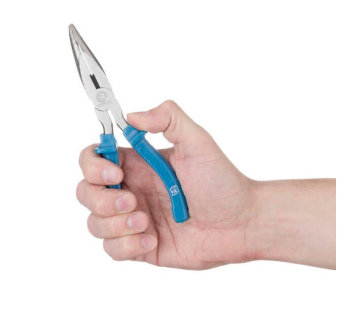 Долгогубцы изогнутые 180 мм INTERTOOL HT-0125
