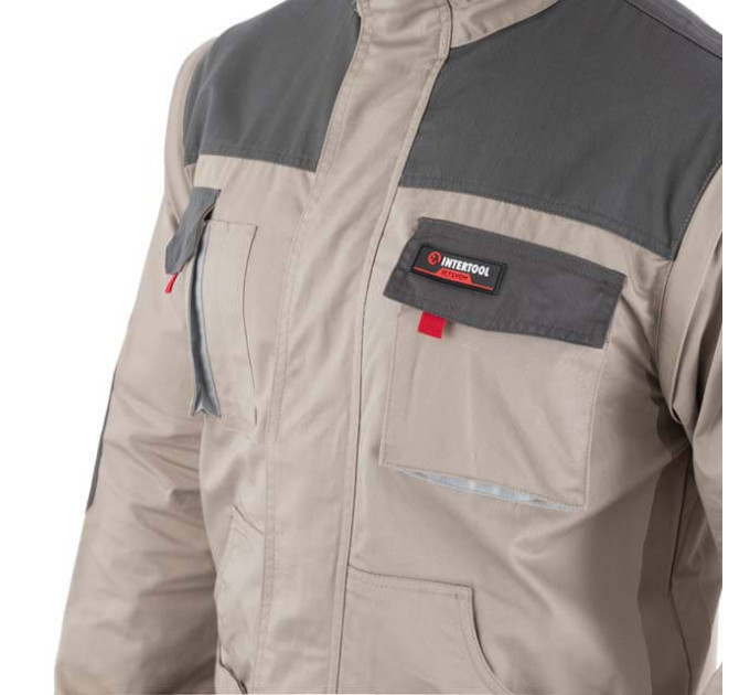 Куртка робоча 2 в 1, 100% бавовна, щільність 180 г/м², XL INTERTOOL SP-3034