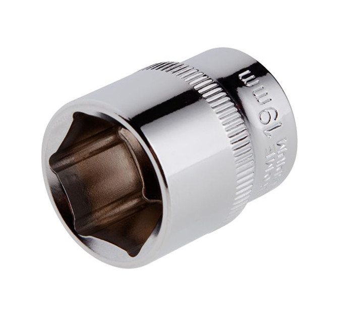 Головка шестигранная STORM 3/8", 19 мм, Cr-V INTERTOOL ET-0419
