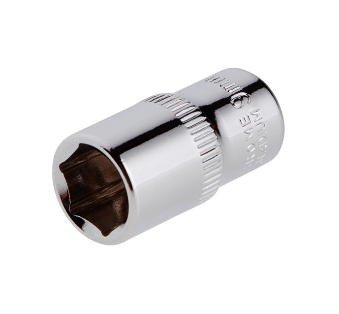 Головка шестигранная STORM 1/4", 9 мм, Cr-V INTERTOOL ET-0439