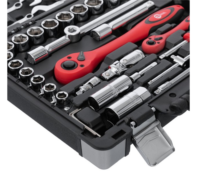 Профессиональный набор инструментов 1/4", 1/2", 61 ед., Cr-V INTERTOOL ET-6061