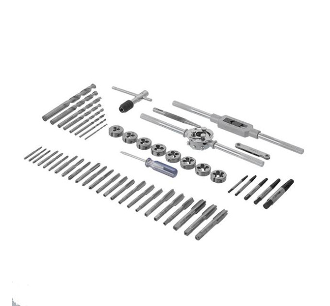 набор плашек M3-M12, метчиков M3-M12, 52 ед. INTERTOOL SD-8052