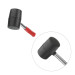 Киянка гумова 450 г, чорна гума, металева ручка INTERTOOL HT-0231