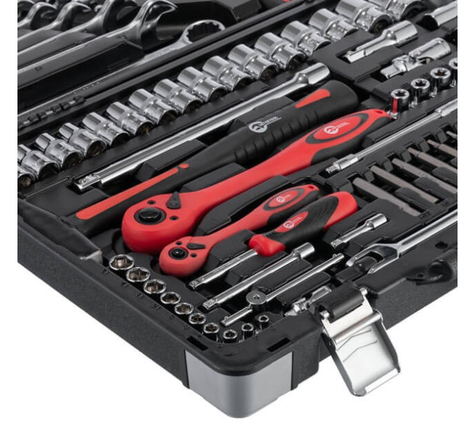 Профессиональный набор инструментов 1/4", 1/2", 119 ед., Cr-V INTERTOOL ET-7119