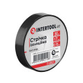 Стрічка ізоляційна 0.15 мм * 17 мм * 20 м, чорна (уп. 10 шт) INTERTOOL IT-0021