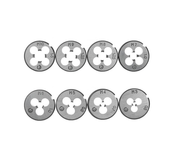 набор плашек M3-M12, метчиков M3-M12, 20 ед. INTERTOOL SD-8020