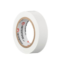 Стрічка ізоляційна 10 м, 17*0.15 мм, біла INTERTOOL IT-0033