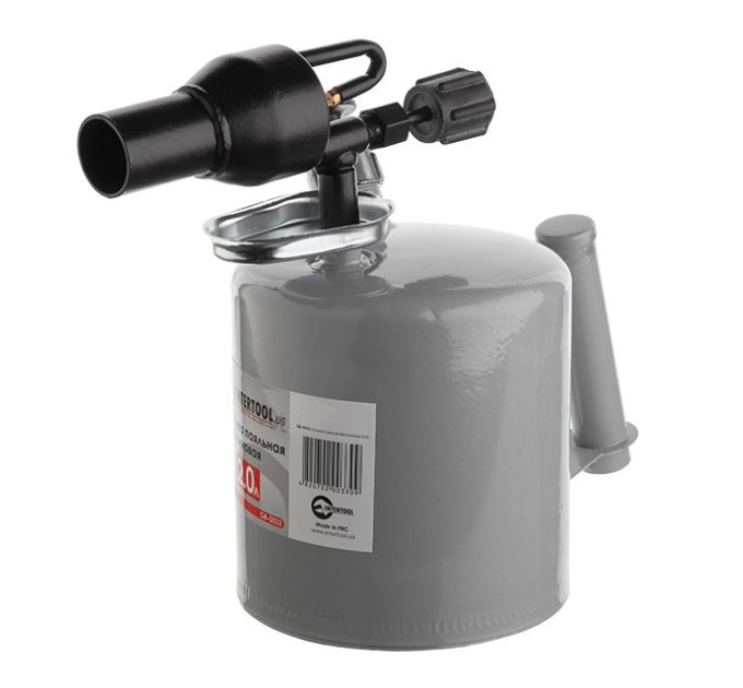 Лампа паяльная бензиновая 2,0 л INTERTOOL GB-0033