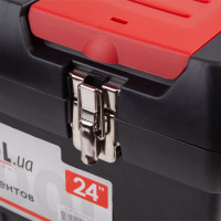 Ящик для инструментов с металлическими замками 24" 610*255*251 мм INTERTOOL BX-1024