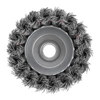 Щетка чашечная 75 мм, для КШМ, М14 (пучки витой проволоки) INTERTOOL BT-2075