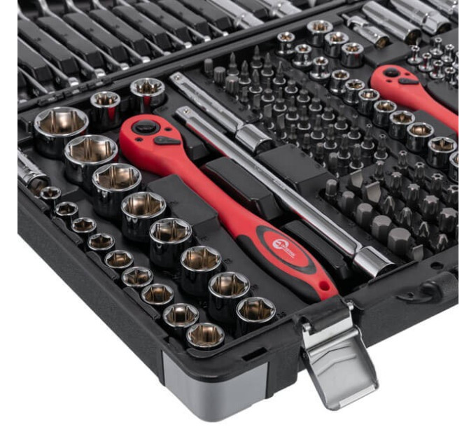Профессиональный набор инструментов 1/4", 3/8", 1/2", 176 ед., Cr-V INTERTOOL ET-7176