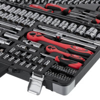 Профессиональный набор инструментов 1/4", 1/2", 101 ед., Cr-V INTERTOOL ET-7101