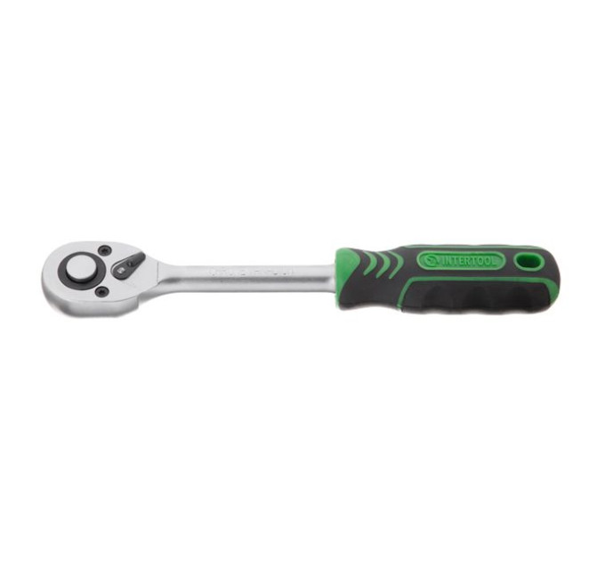 Набор головок 8-19 мм, 1/2", рукоятка с храповым механизмом, 10 ед. INTERTOOL ET-6013