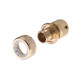 Конектор латунний 1/2" на шланг 3/4" STORM INTERTOOL GE-1220
