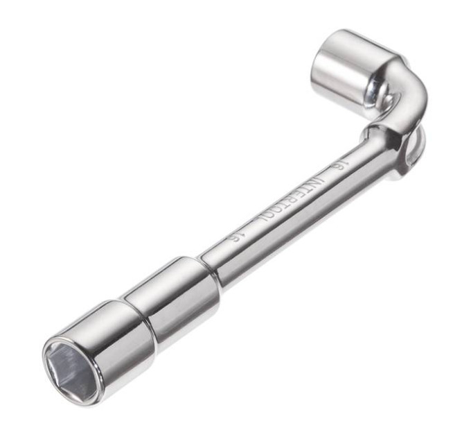 Ключ торцевий з отвором L-подібний 16 мм INTERTOOL HT-1616