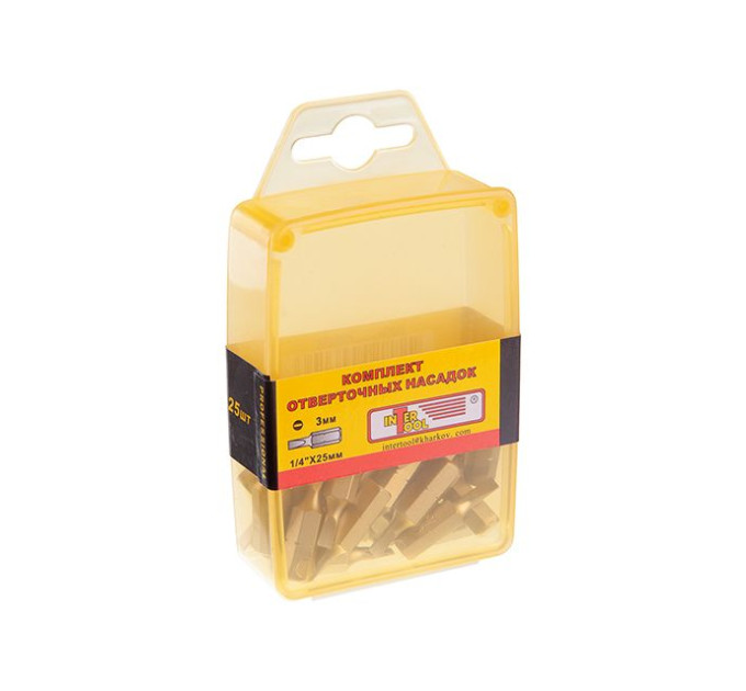 Комплек насадок SL3*25 мм, 25 од. INTERTOOL VT-0031