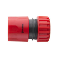Коннектор 3/4" с аквастопом для шланга 3/4" INTERTOOL GE-1021