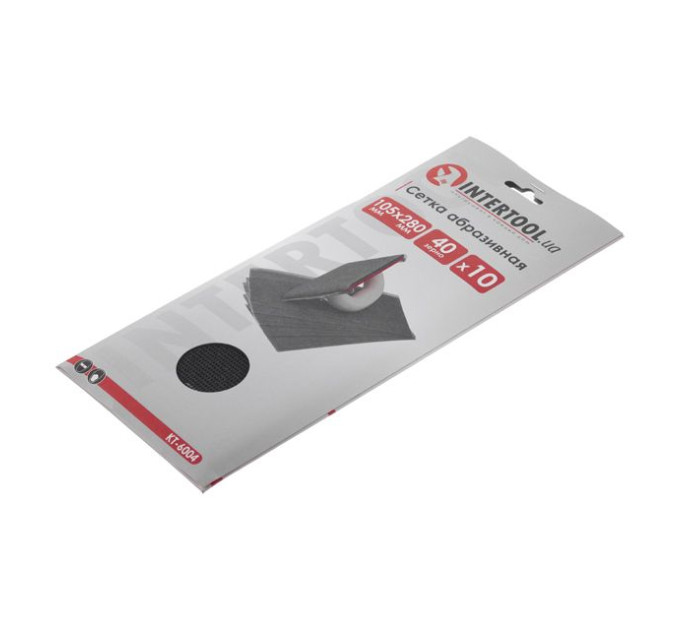 сетка абразивная 280*105 мм, К40, 10 ед. INTERTOOL KT-6004