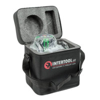 Уровень лазерный, 5 лазерных головок, зеленый луч, звуковая индикация INTERTOOL MT-3008