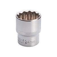 Головка двенадцатигранная STORM 1/2", 24 мм INTERTOOL ET-0224