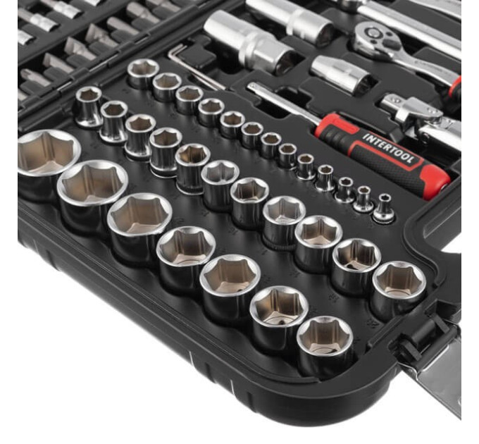 Набор инструментов 94 ед., STORM, 1/2", 1/4", Cr-V INTERTOOL ET-8094