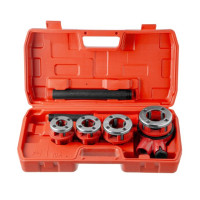 Набор плашек для нарезки резьбы 1/2"; 3/4"; 1"; 1 1/4", 4 ед. INTERTOOL SD-8004