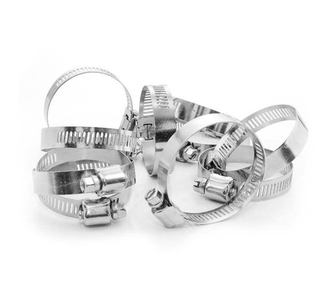Хомут стальной оцинкованный 12,7 мм, D 33-57 мм INTERTOOL TC-0133
