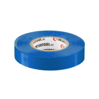 Стрічка ізоляційна 25 м, 17*0,15 мм, синя INTERTOOL IT-0025