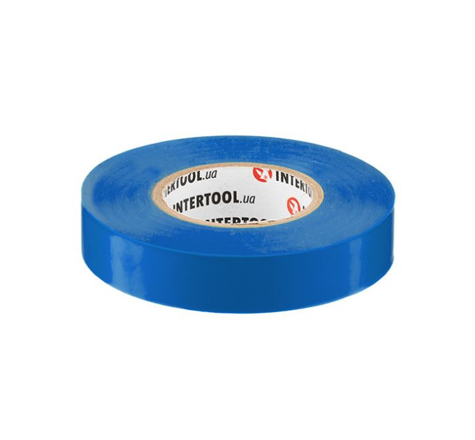 Стрічка ізоляційна 25 м, 17*0,15 мм, синя INTERTOOL IT-0025