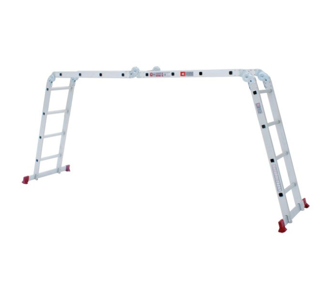 Лестница алюминиевая трансформер 4*4 сход., 4,7м INTERTOOL LT-0029