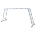 Лестница алюминиевая трансформер 4*4 сход., 4,7м INTERTOOL LT-0029