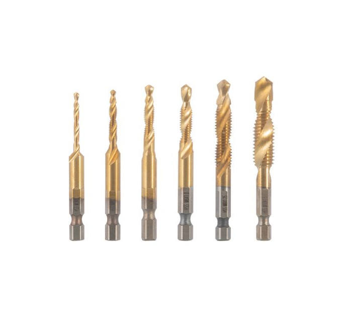 Набор сверл-метчиков 6 ед. INTERTOOL SD-5841