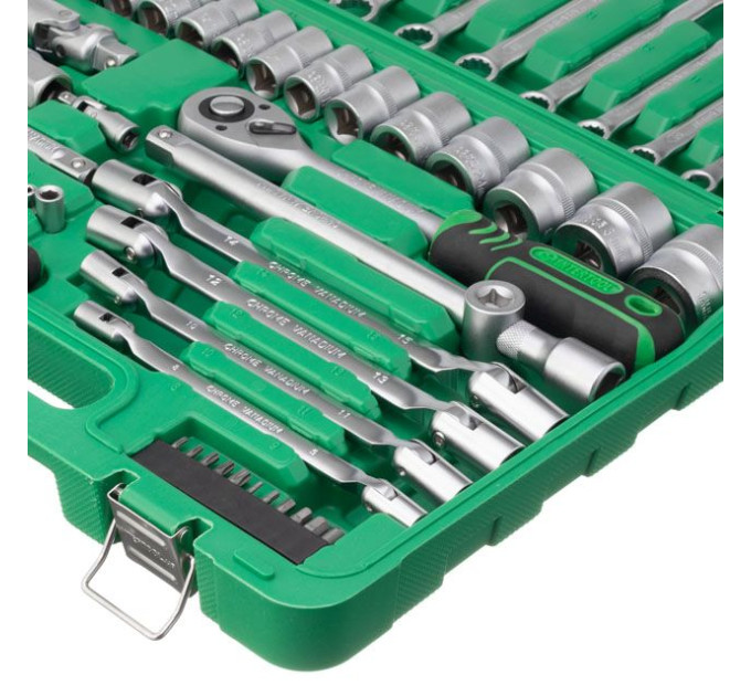 набор инструментов 1/2", 1/4", 77 ед. INTERTOOL ET-6077SP