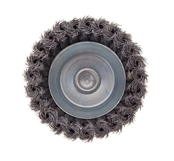 Щітка чашкова 100 мм для дриля, 1/4" (пучки крученого дроту) INTERTOOL BT-3100