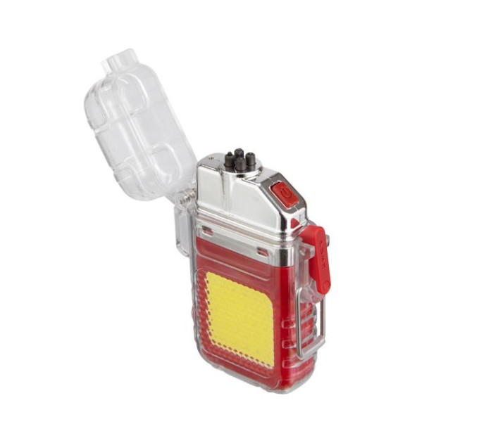 Фонарь брелок с плазменной зажигалкой INTERTOOL LB-0165