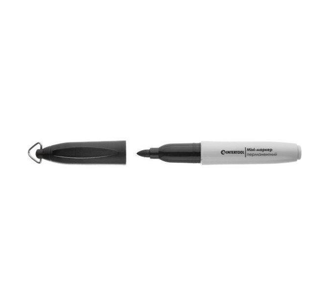 Мини-маркеры перманентные черные, 80 ед. INTERTOOL KT-5010