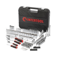 Набор инструментов 171 ед., STORM, 1/2", 3/8", 1/4", Cr-V INTERTOOL ET-8171