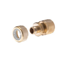 Комплект латунная насадка для полива 1/2", коннектор с аквастопом 1/2", коннектор 1/2", адаптер 1/2" и 3/4", STORM INTERTOOL GE-1426