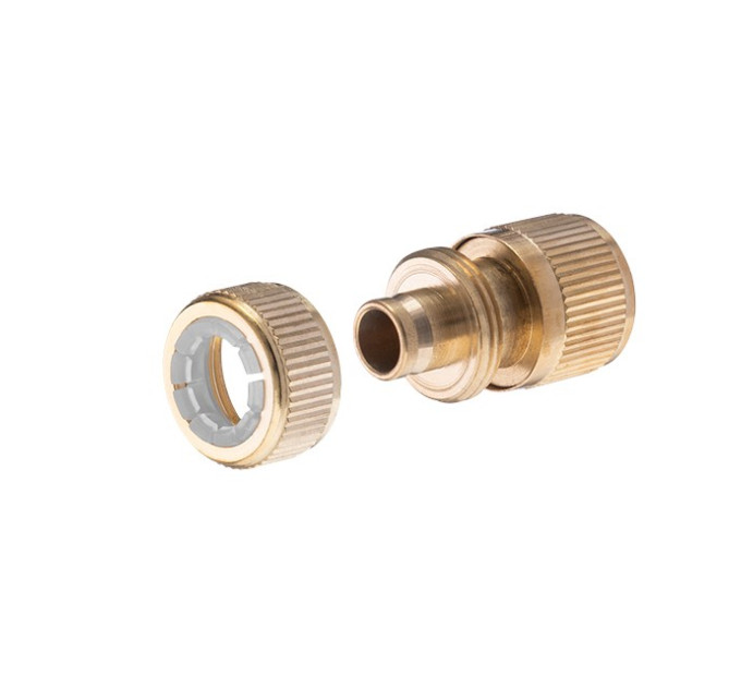 Комплект латунная насадка для полива 1/2", коннектор с аквастопом 1/2", коннектор 1/2", адаптер 1/2" и 3/4", STORM INTERTOOL GE-1426