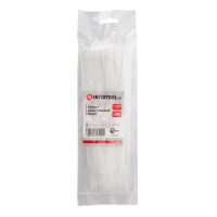 Хомут пластиковый 2,5*200 мм, белый, 100 ед. INTERTOOL TC-2520