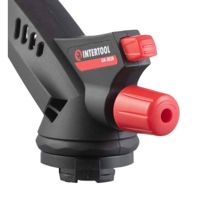 Пальник газовий, п'єзо підпалювання, регулятор INTERTOOL GB-0028