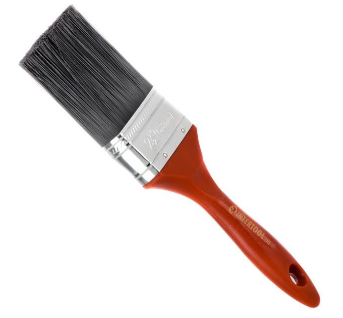 Пензель флейцевий "Лакра", 63*17*70 мм, пластикова ручка INTERTOOL KT-1463