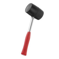 Киевлянка резиновая 900 г, черная резина, металлическая ручка INTERTOOL HT-0233