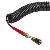 Шланг BLACK M-Flex STORM, 20 м, 5,5*8 мм, спиральный полиуретановый с поворотным шарниром, латунными быстроразъемными соединениями INTERTOOL PT-1792 Шланг BLACK M-Flex STORM, 20 м, 5,5*8 мм, спиральный полиуретановый с поворотным шарниром, латунными быстроразъемными соединениями INTERTOOL PT-1792